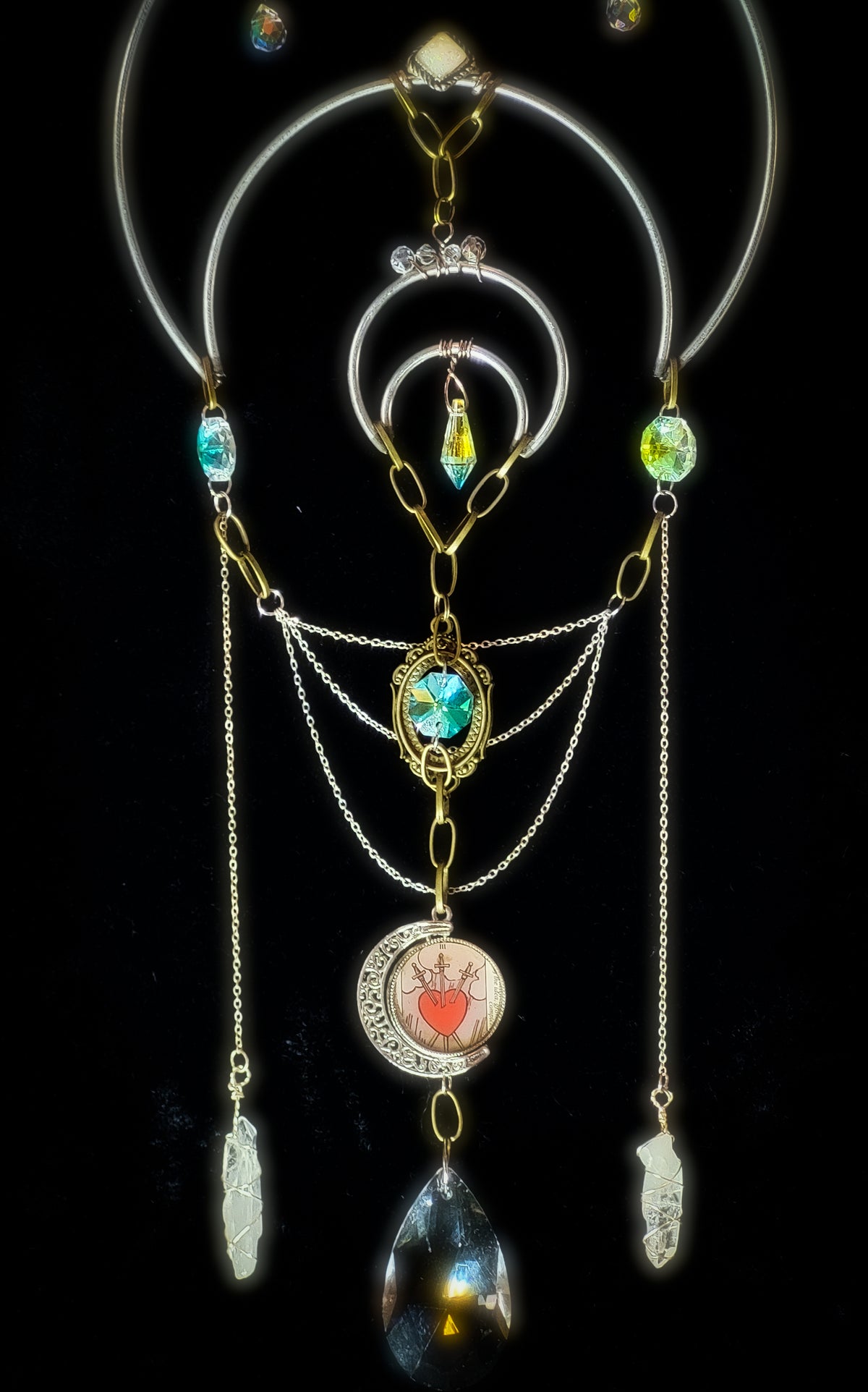 III OF SWORDS - Nocturne Arcana Collection Suncatcher