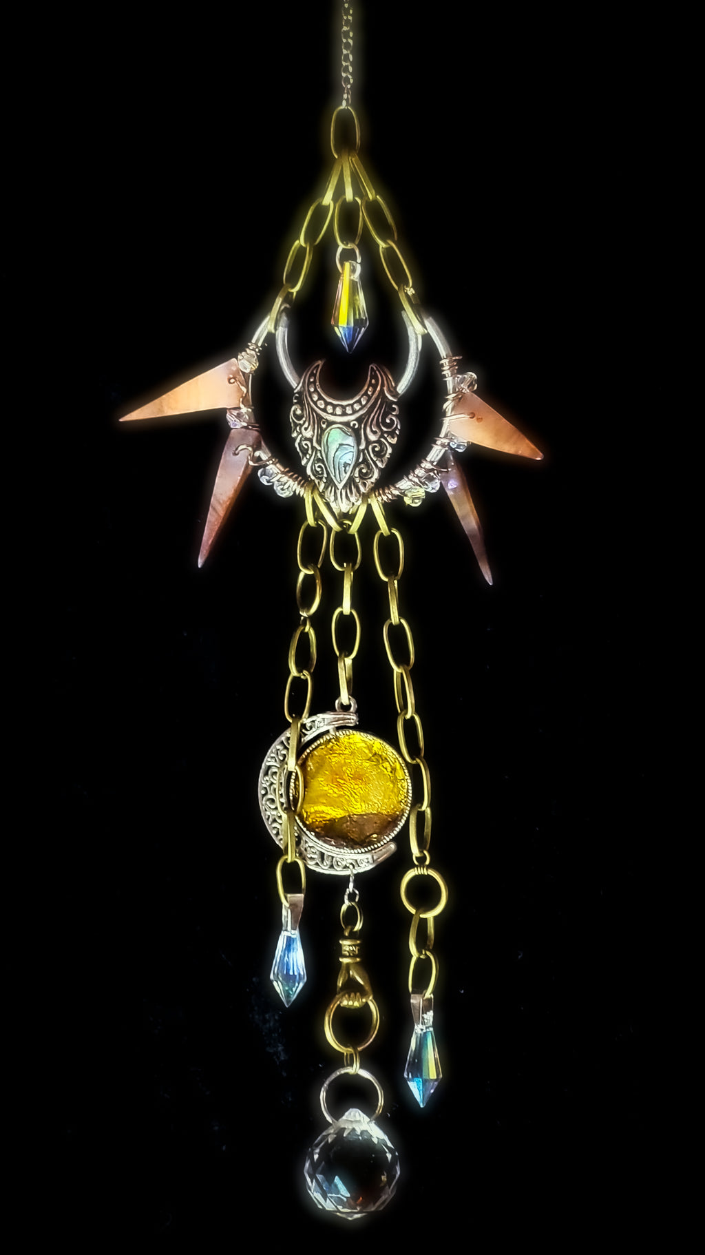 II OF SWORDS - Nocturne Arcana Collection Suncatcher