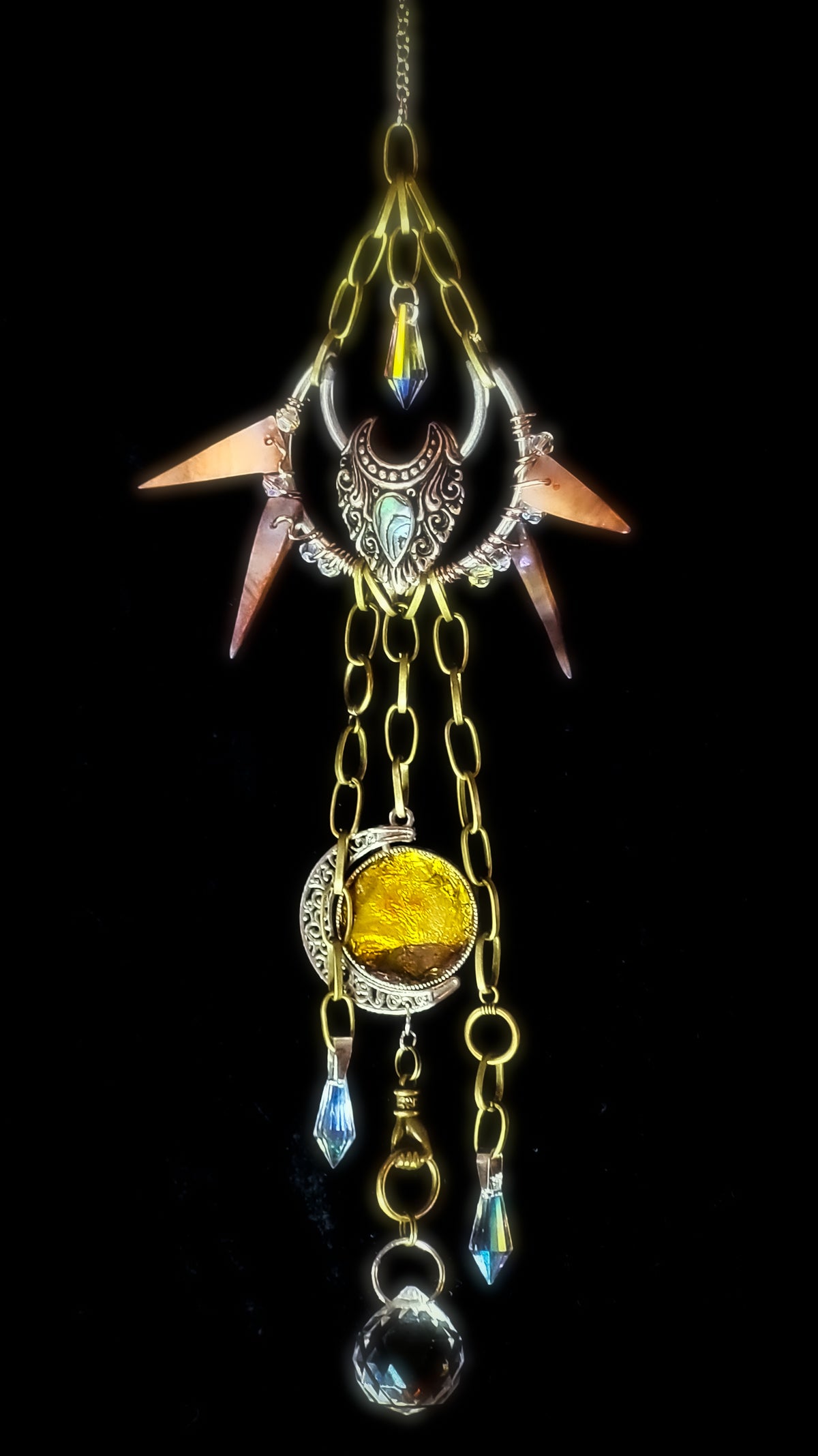 II OF SWORDS - Nocturne Arcana Collection Suncatcher