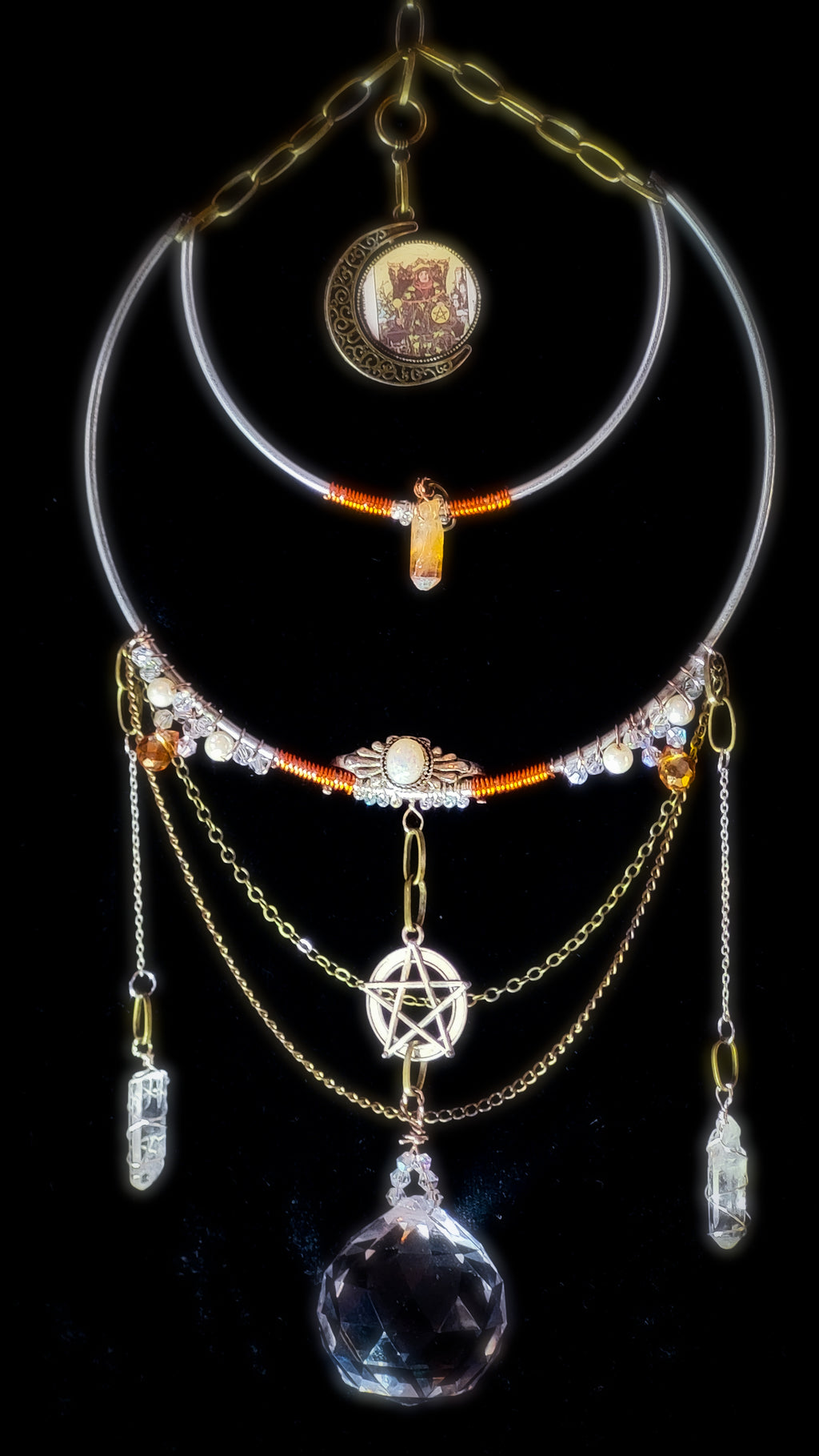KING OF PENTACLES - Nocturne Arcana Collection Suncatcher