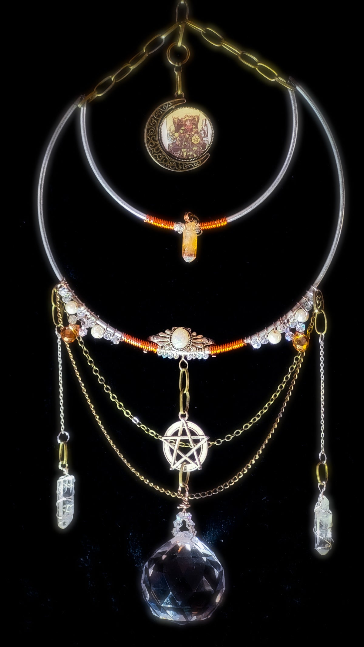 KING OF PENTACLES - Nocturne Arcana Collection Suncatcher