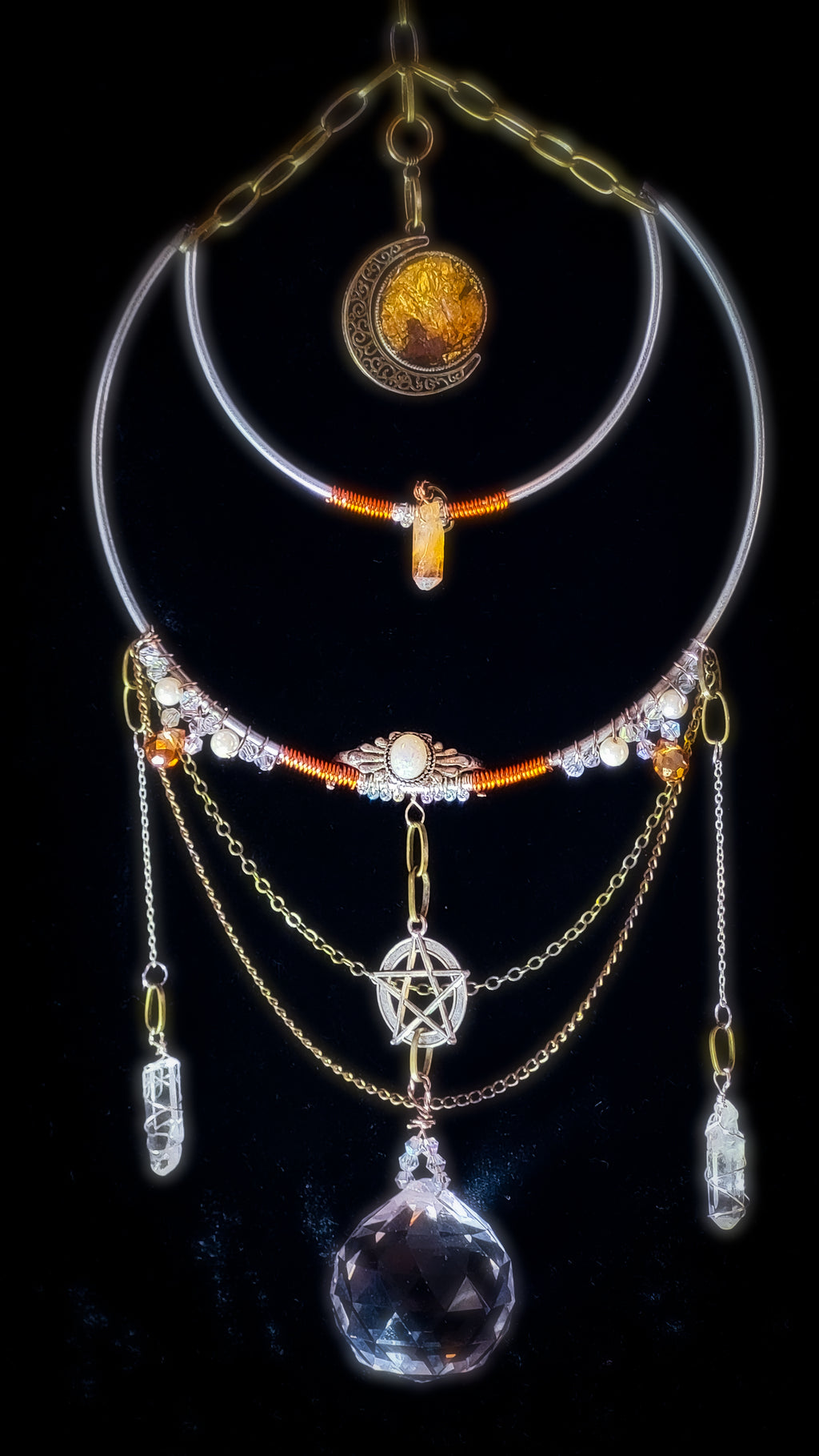 KING OF PENTACLES - Nocturne Arcana Collection Suncatcher