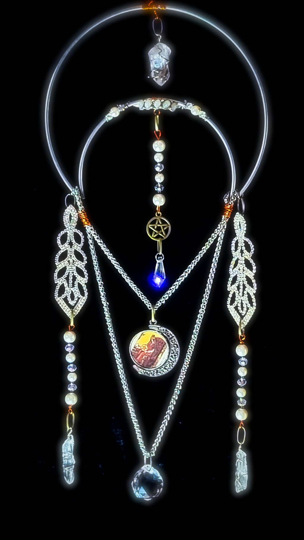 QUEEN OF PENTACLES - Nocturne Arcana Collection Suncatcher