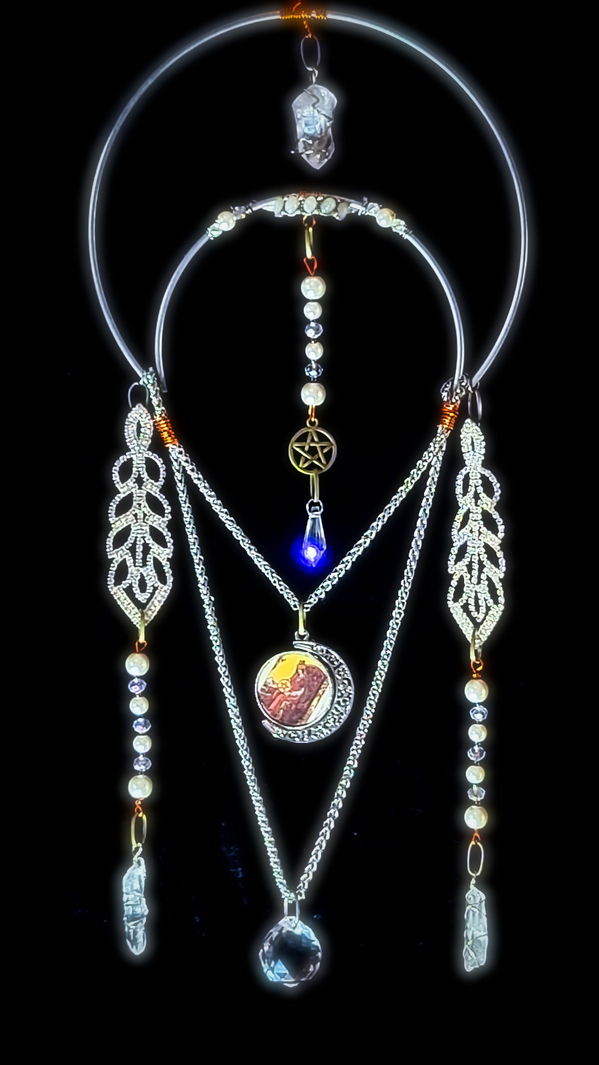 QUEEN OF PENTACLES - Nocturne Arcana Collection Suncatcher
