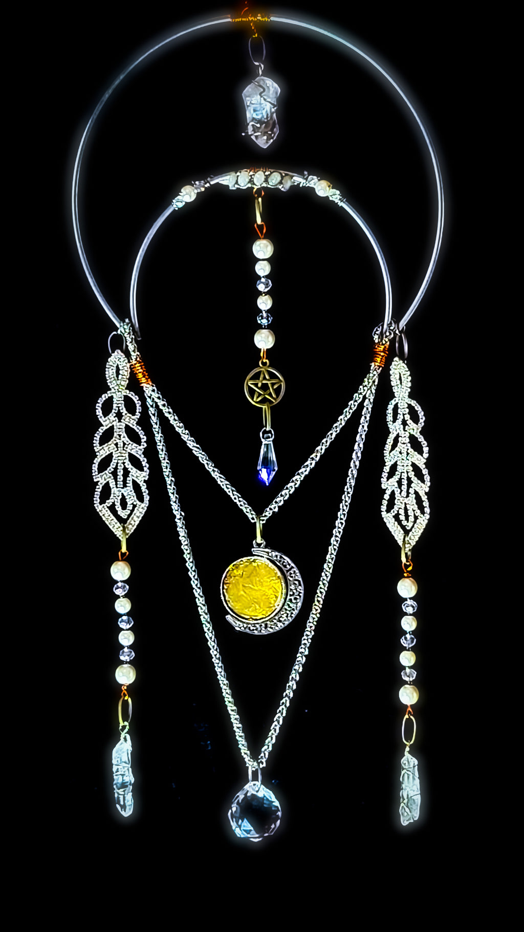 QUEEN OF PENTACLES - Nocturne Arcana Collection Suncatcher