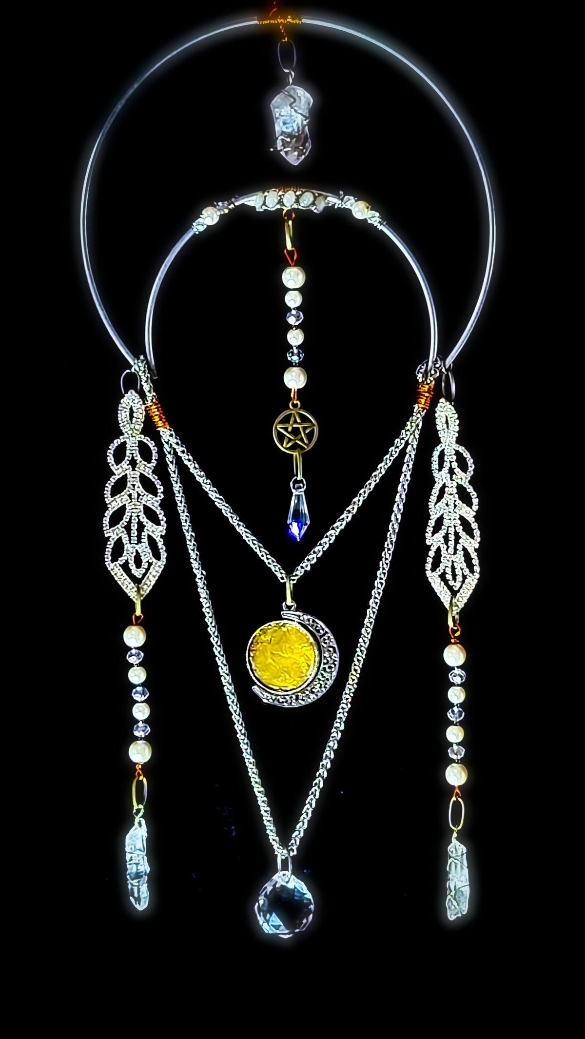 QUEEN OF PENTACLES - Nocturne Arcana Collection Suncatcher