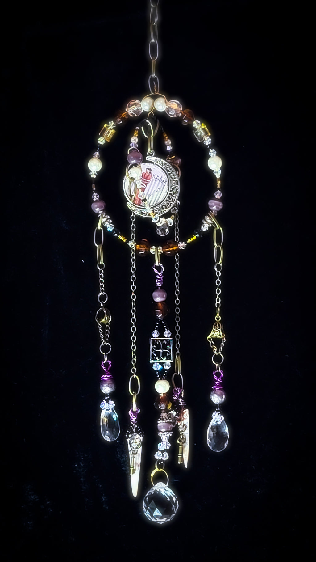 VIII OF SWORDS - Nocturne Arcana Collection Suncatcher