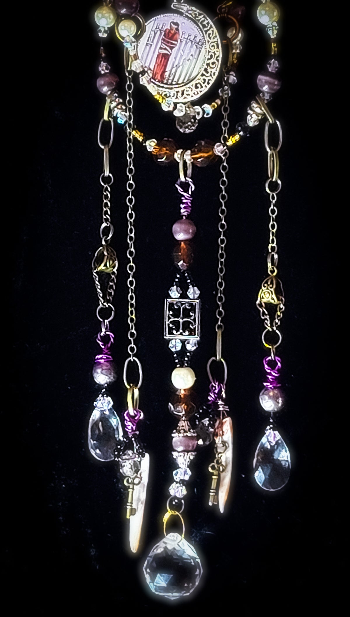 VIII OF SWORDS - Nocturne Arcana Collection Suncatcher