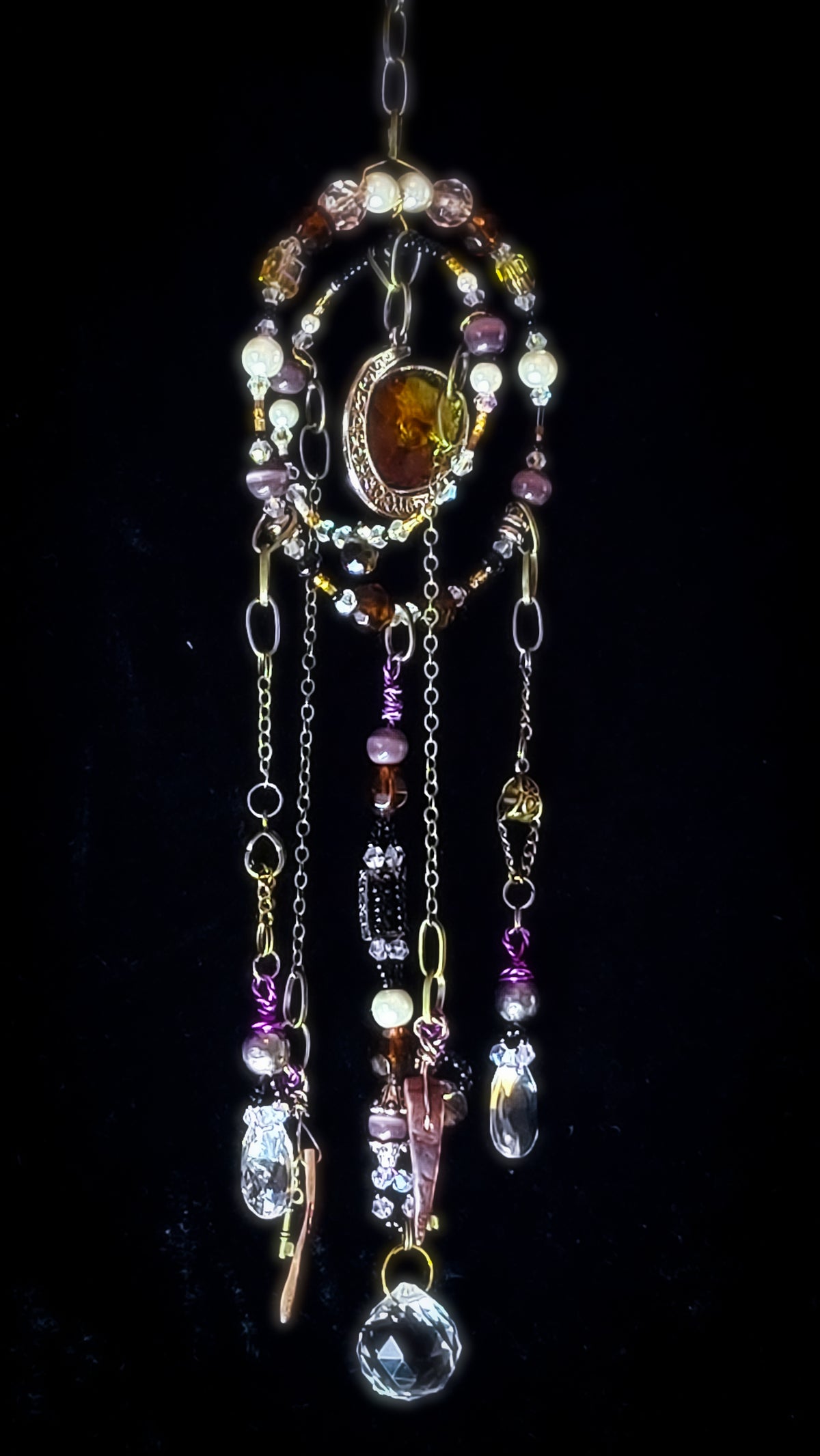 VIII OF SWORDS - Nocturne Arcana Collection Suncatcher