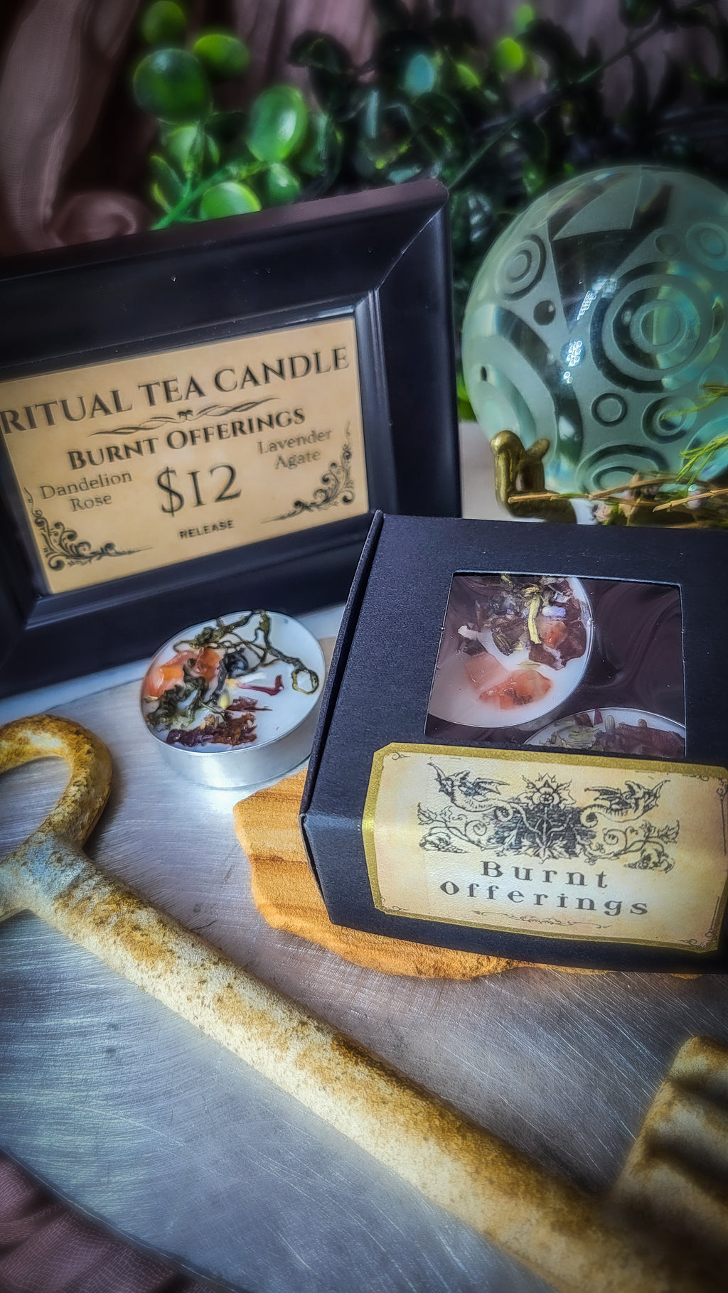 BURNT OFFERINS - Ritual Tea Candles