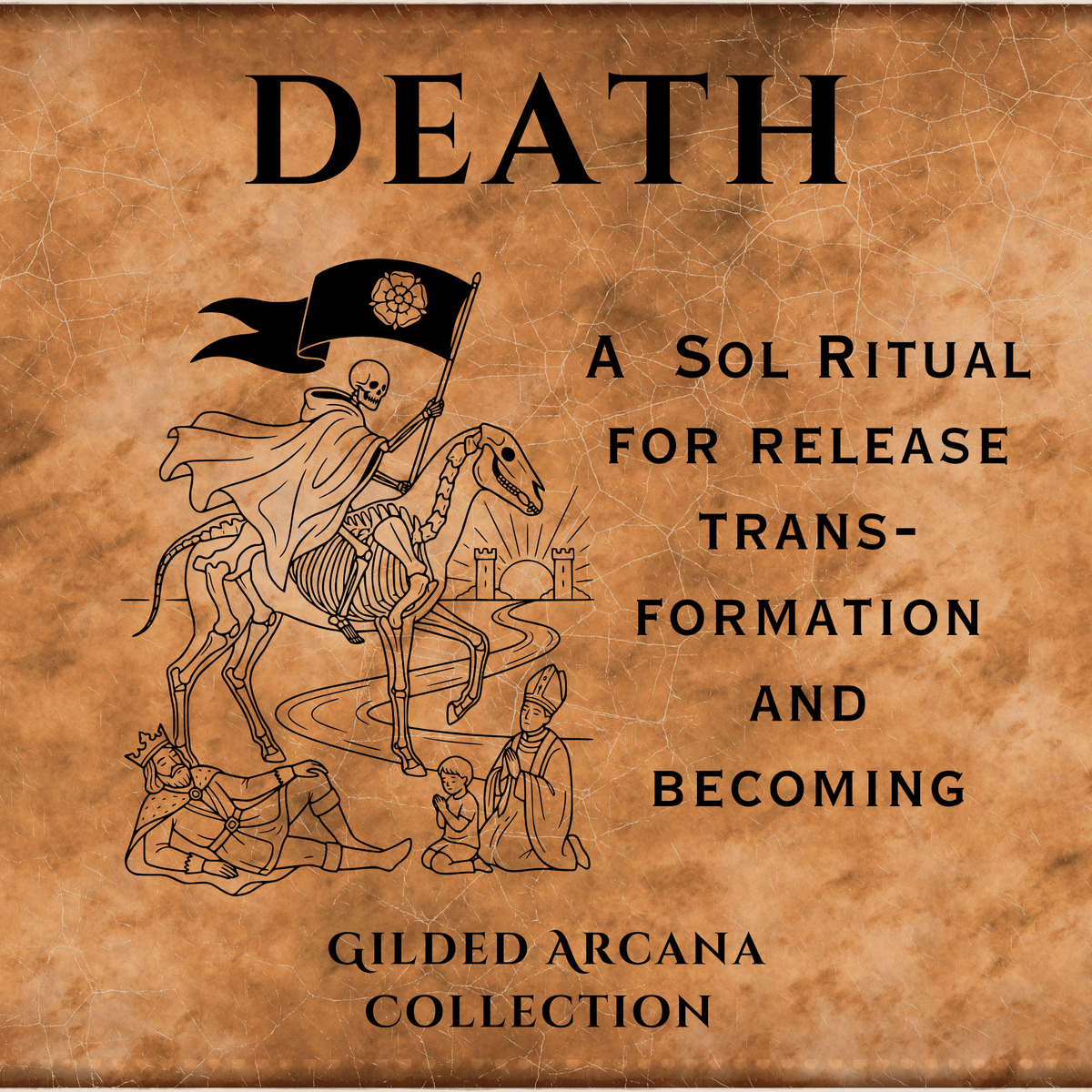 DEATH - Gilded Arcana Collection Suncatcher