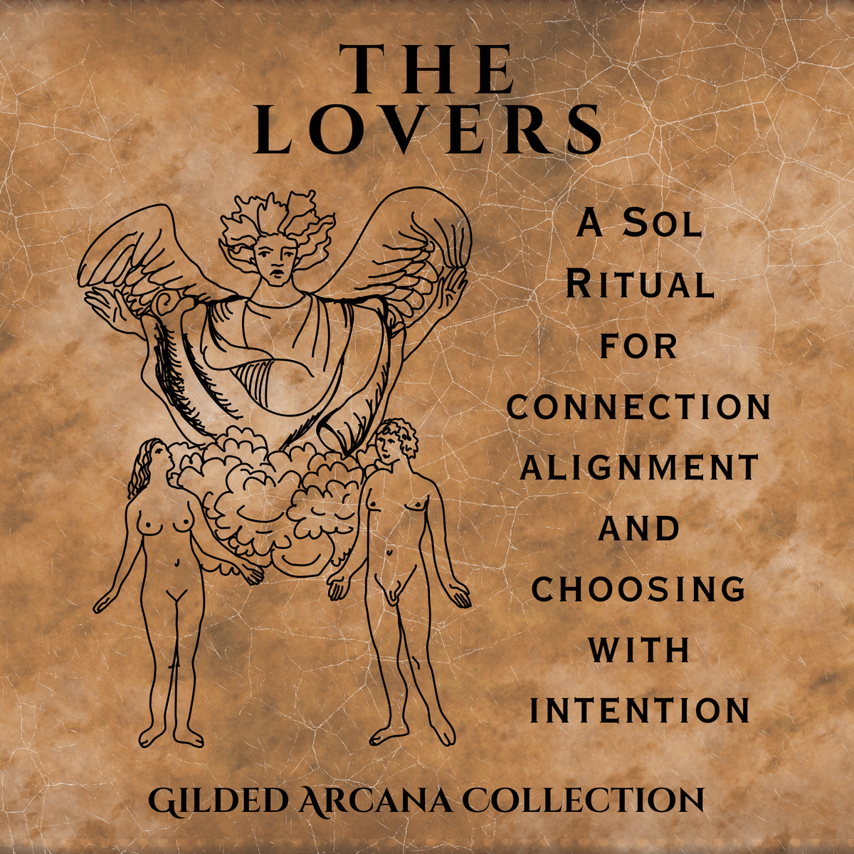 THE LOVERS - Gilded Arcana Collection Suncatcher
