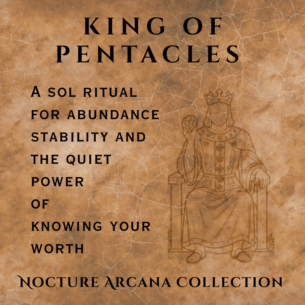 KING OF PENTACLES - Nocturne Arcana Collection Suncatcher