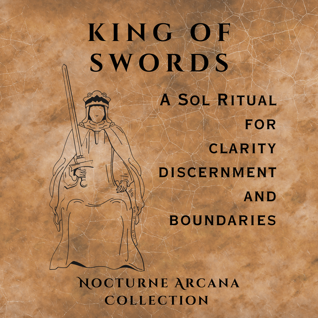 KING OF SWORDS - Nocturne Arcana Collection Suncatcher