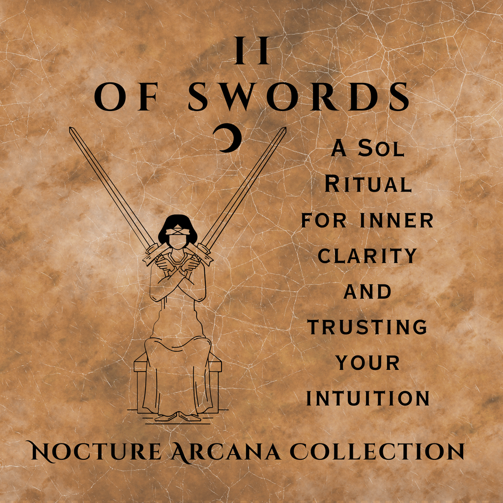 II OF SWORDS - Nocturne Arcana Collection Suncatcher