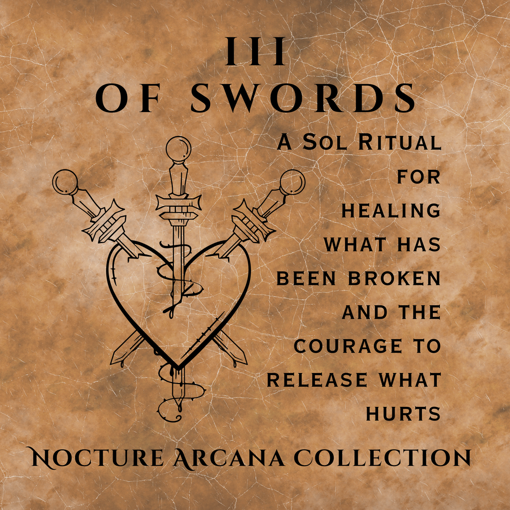 III OF SWORDS - Nocturne Arcana Collection Suncatcher