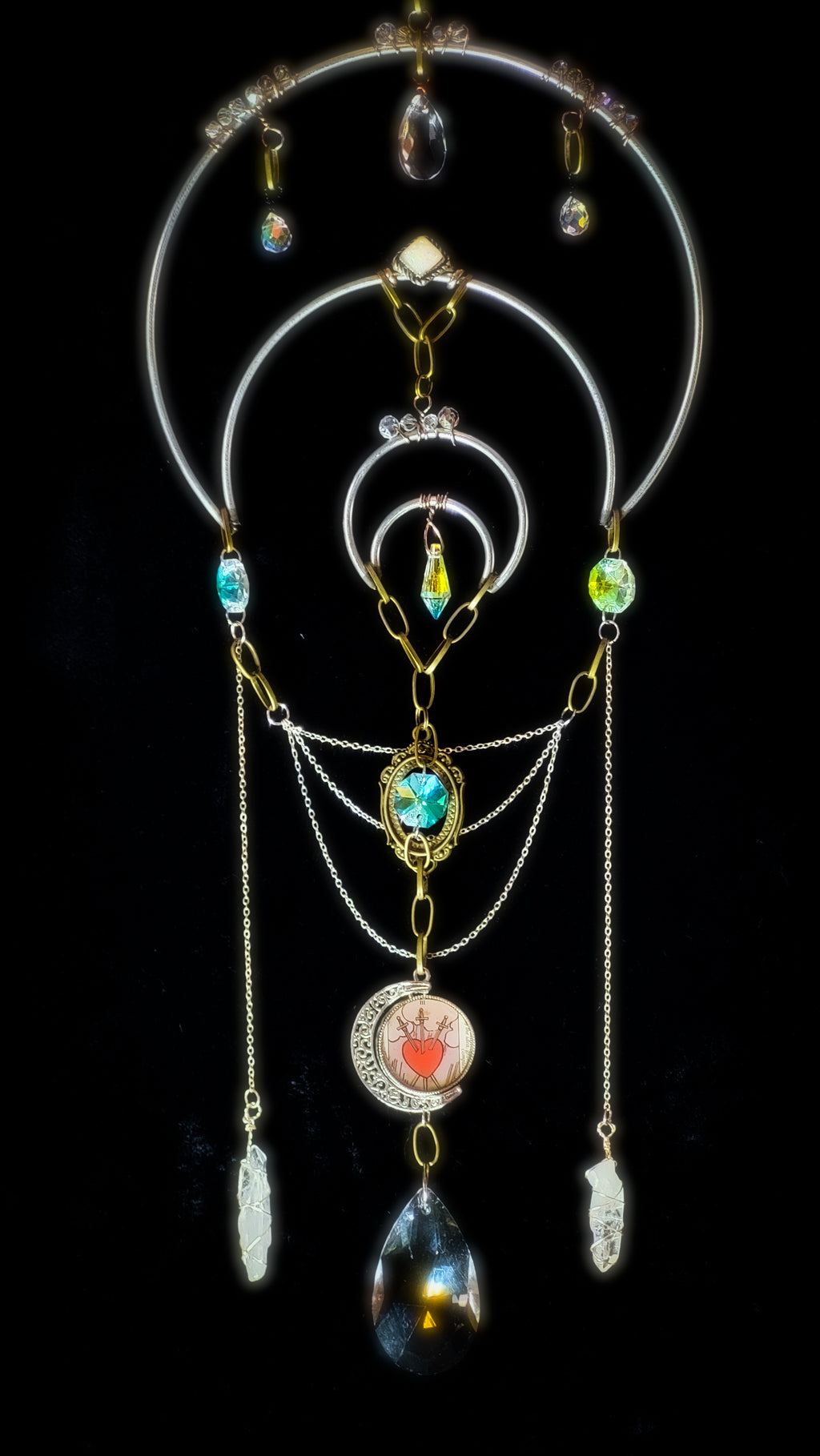 III OF SWORDS - Nocturne Arcana Collection Suncatcher