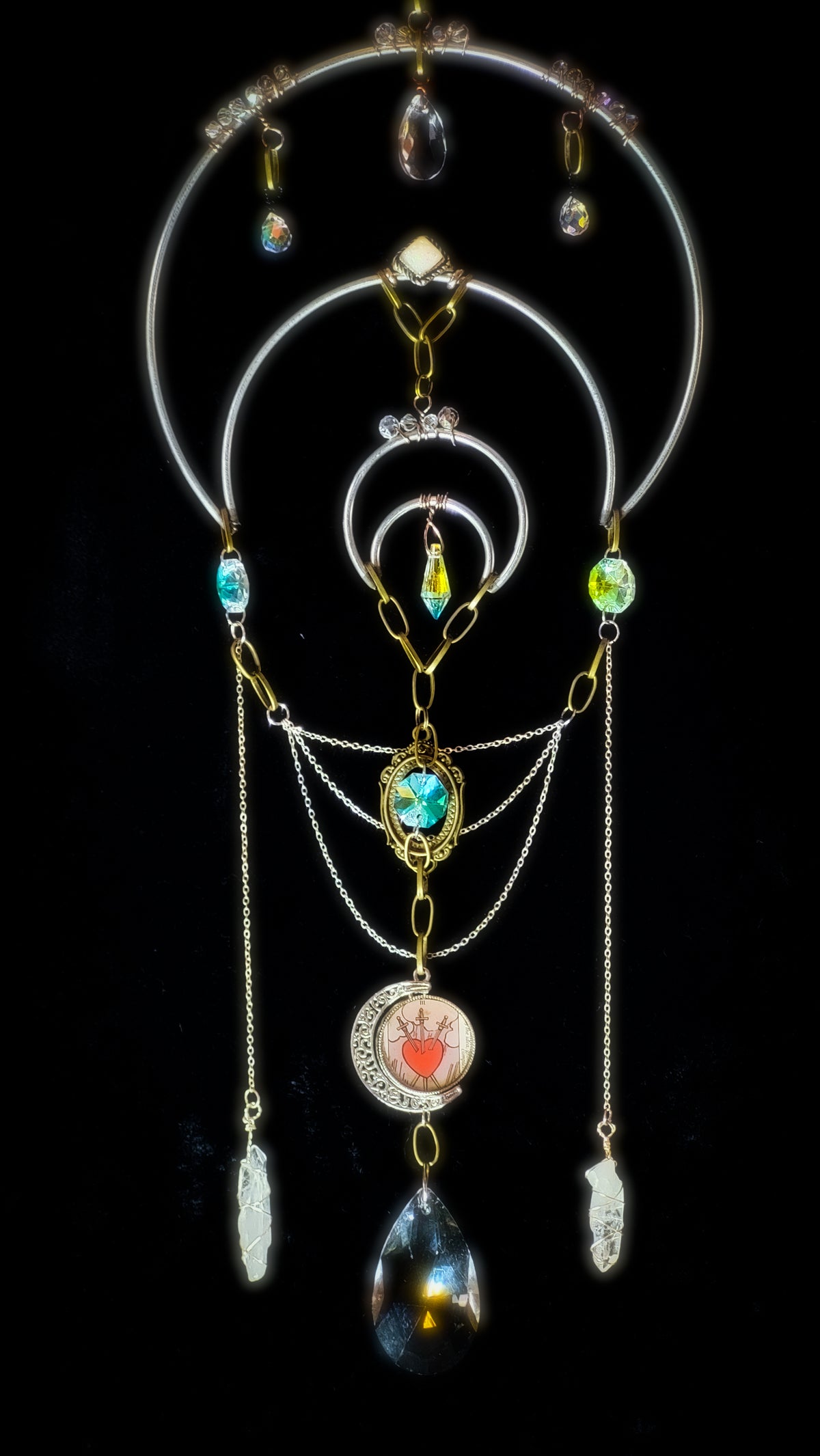 III OF SWORDS - Nocturne Arcana Collection Suncatcher
